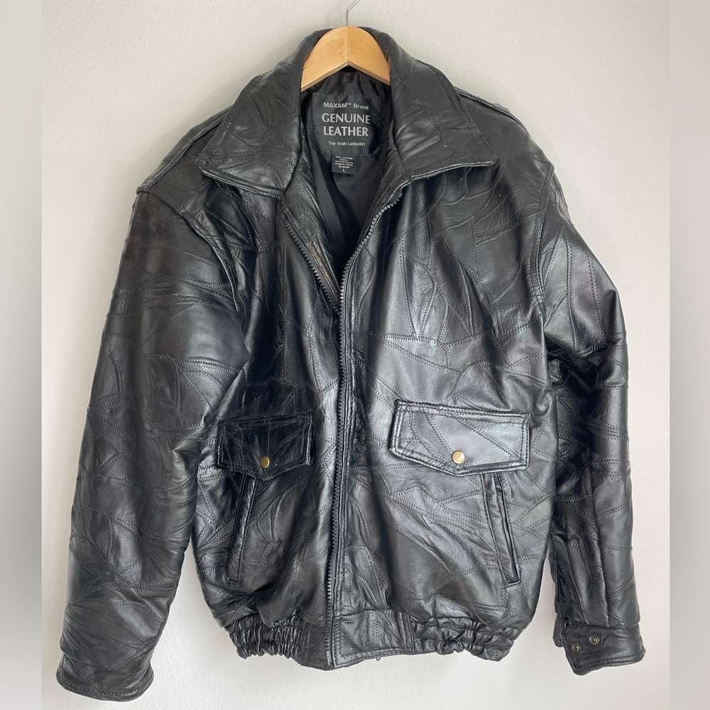 Maxam Patchwork Vintage 90s- Black Large